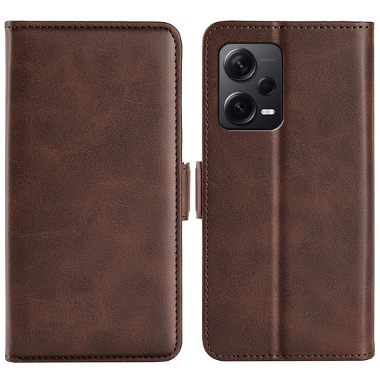 For Xiaomi Redmi Note 12 Pro+ 5G Calf Texture Stand Case PU Leather Wallet Cover