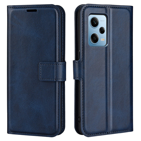 For Xiaomi Redmi Note 12 Pro 5G / Note 12 Pro Speed 5G / Poco X5 Pro 5G Cell Phone Case Calf Texture Stand Wallet Flip Cover