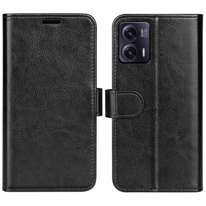 Anti-drop Leather Phone Case For Motorola Moto G73 5G , Crazy Horse Texture Flip Stand Wallet Mobile Phone Cover