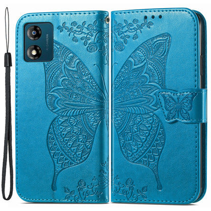 For Motorola Moto E13 4G Imprinted PU Leather Wallet Phone Case Anti-drop Stand Cover