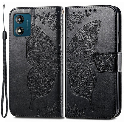 For Motorola Moto E13 4G Imprinted PU Leather Wallet Phone Case Anti-drop Stand Cover