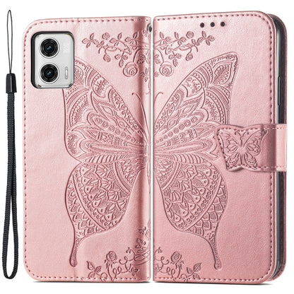 For Motorola Moto G73 5G Imprinted Shockproof PU Leather Wallet Phone Case Stand Cover