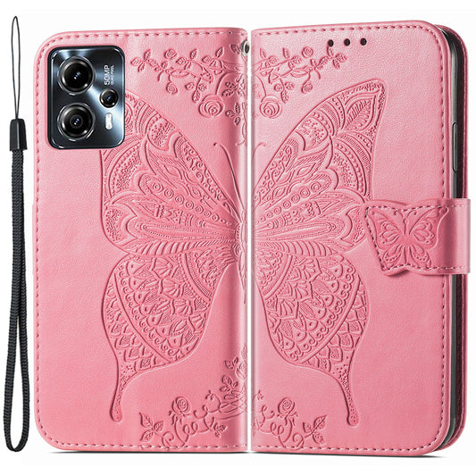 For Motorola Moto G23 4G / G13 4G Imprinted PU Leather Anti-drop Wallet Phone Case Stand Cover