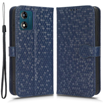 PU Leather Cover for Motorola Moto E13 4G Stand Cover Dot Pattern Imprinted Wallet Phone Case