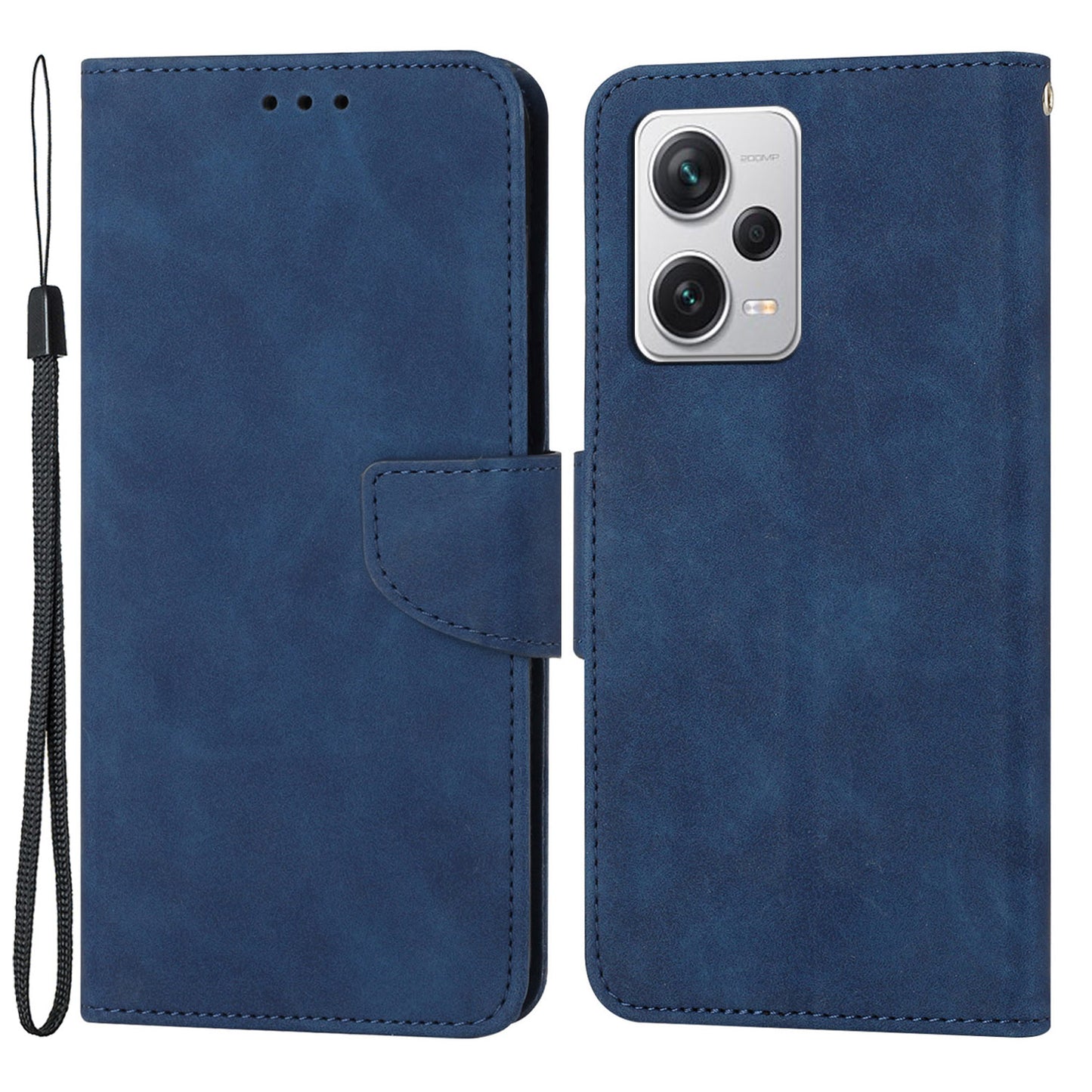 For Xiaomi Redmi Note 12 Pro 5G / Note 12 Pro Speed 5G / Poco X5 Pro 5G Leather Phone Case Solid Color Wallet Stand Cover