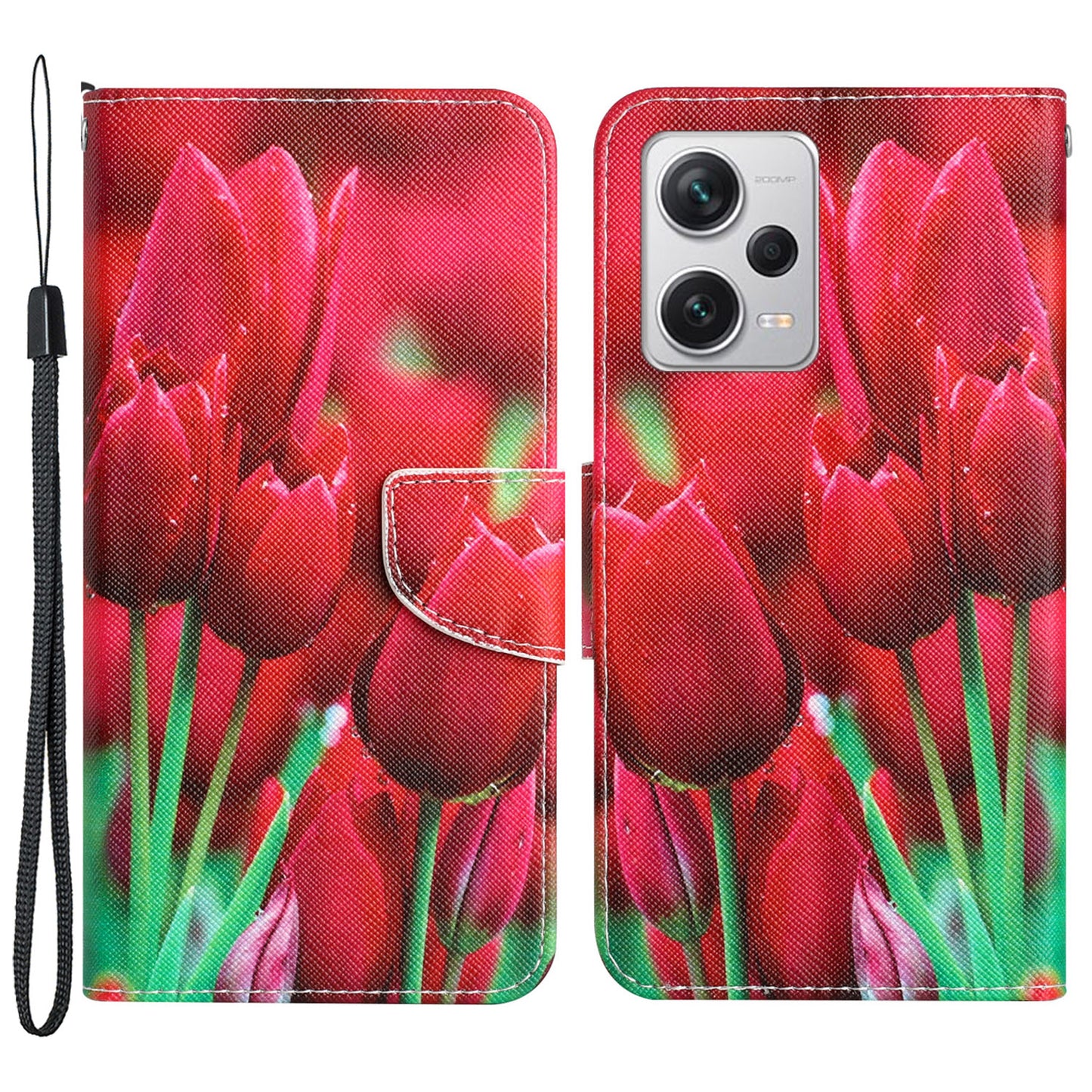 For Xiaomi Redmi Note 12 Pro 5G / Note 12 Pro Speed 5G / Poco X5 Pro 5G PU Leather Stand Pattern Phone Case with Wallet