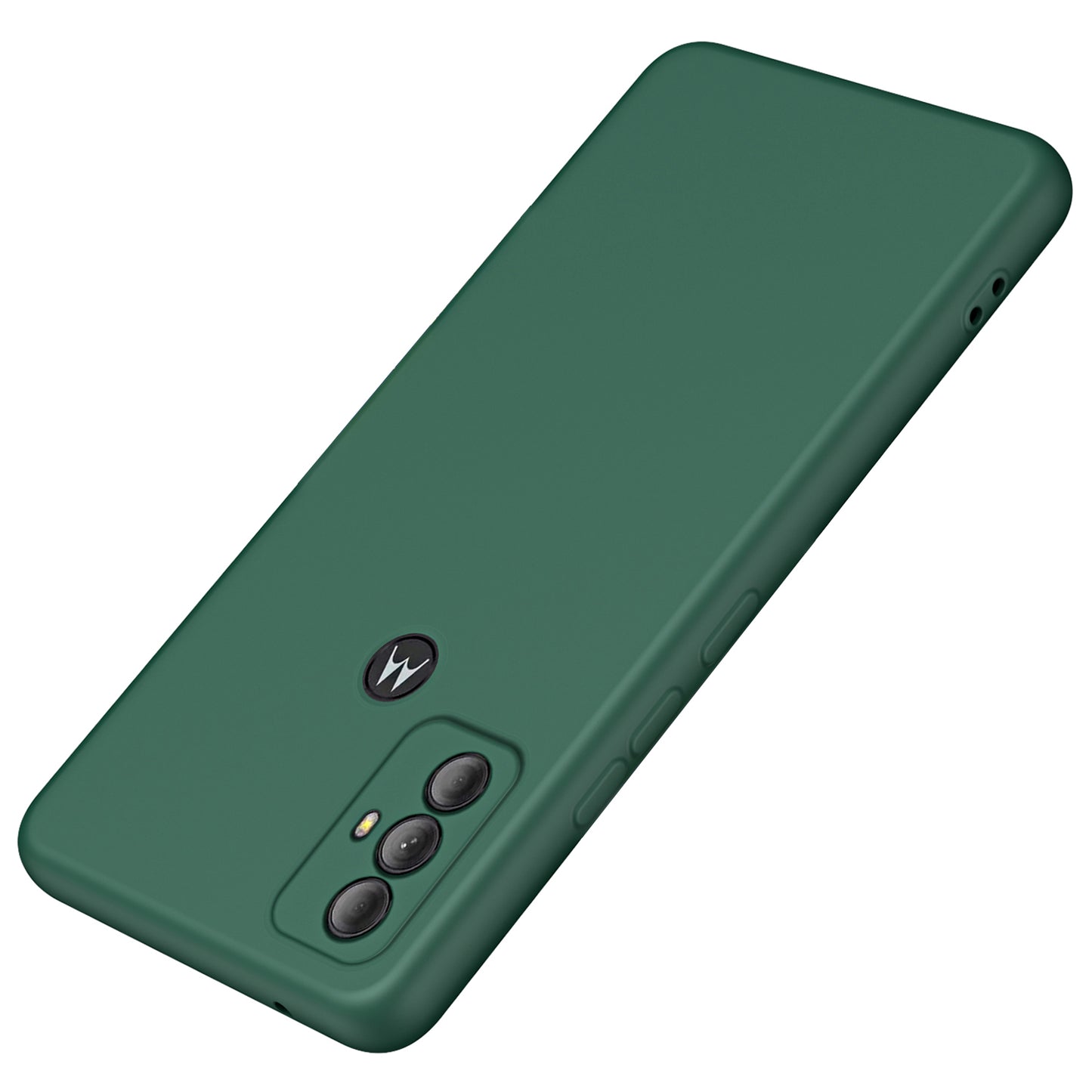 For Motorola Moto G Power (2022) 2.2mm Thickness Back Cover Rubberized Fiber Lining TPU Phone Case