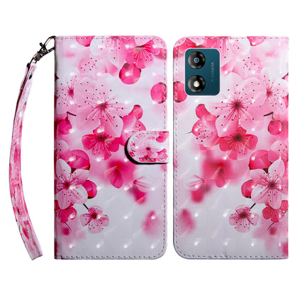 Mobile Phone Case For Motorola Moto E13 4G 3D Pattern Printing Shockproof Phone Cover Stand Wallet