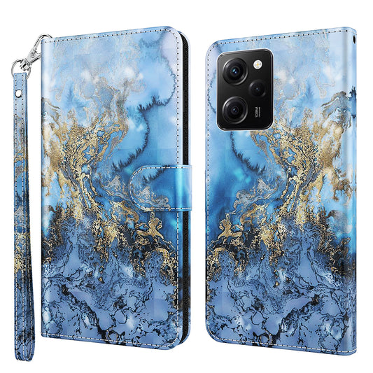 For Xiaomi Redmi Note 12 Pro 5G / Note 12 Pro Speed 5G / Poco X5 Pro 5G Leather Phone Case 3D Pattern Printing Cover Stand Wallet