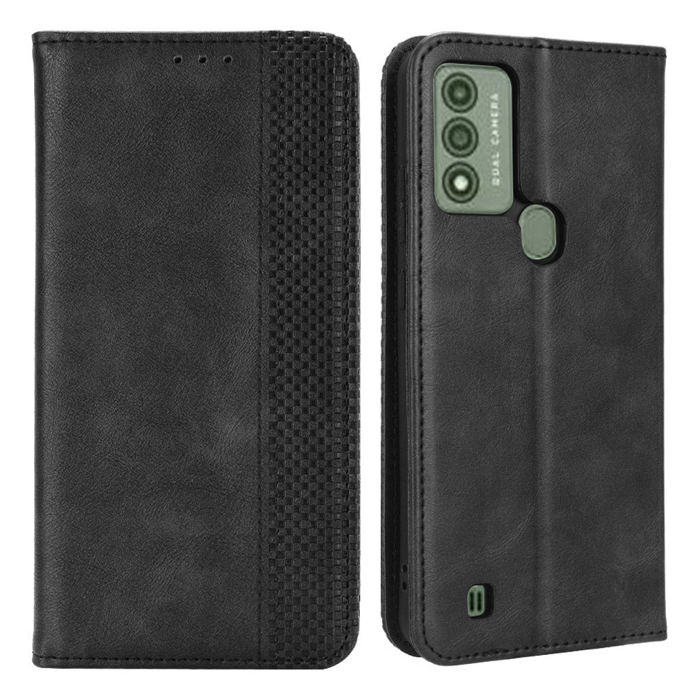 For Wiko Voix U616AT Retro PU Leather Phone Case Magnetic Absorption Stand Wallet Cover