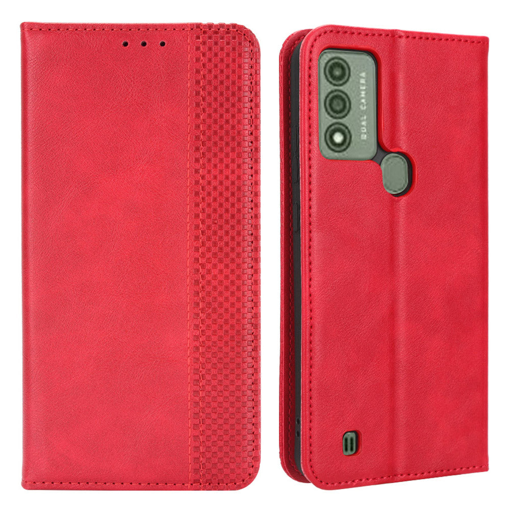 For Wiko Voix U616AT Retro PU Leather Phone Case Magnetic Absorption Stand Wallet Cover