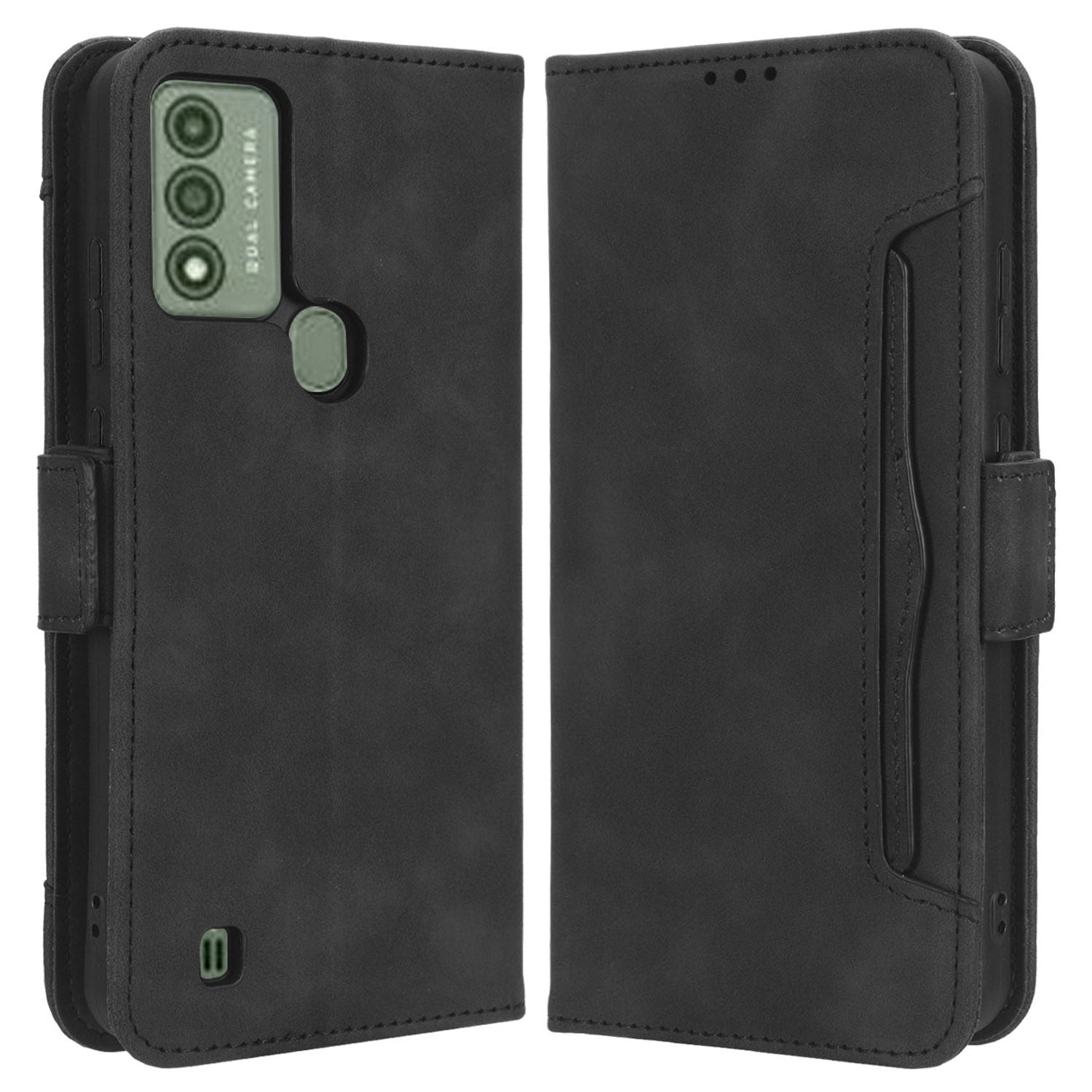 For Wiko Voix U616AT PU Leather Flip Folio Case Stand Multiple Card Slots Wallet Phone Cover