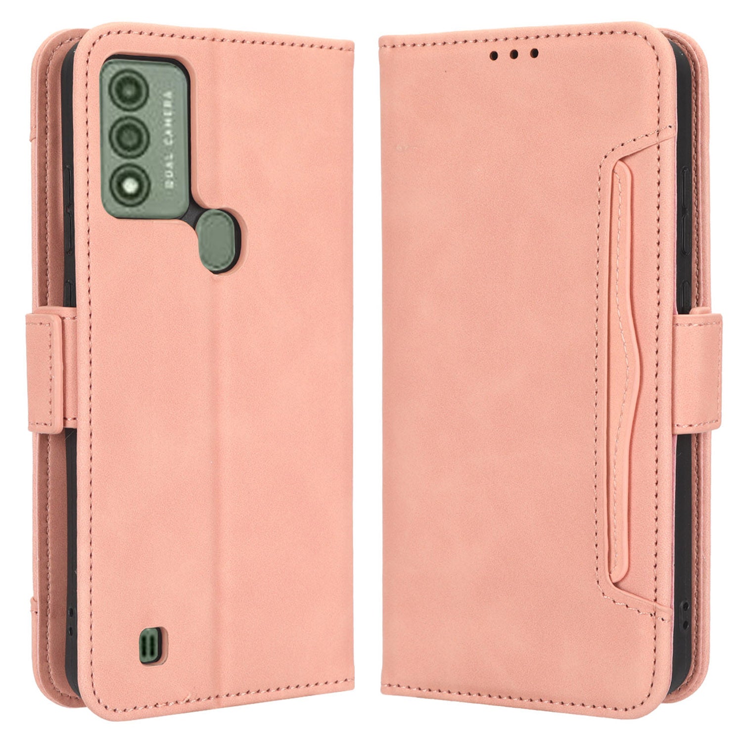 For Wiko Voix U616AT PU Leather Flip Folio Case Stand Multiple Card Slots Wallet Phone Cover