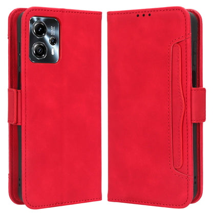 For Motorola Moto G13 4G / G23 4G PU Leather Phone Protective Cover Multiple Card Slots Anti-drop Stand Wallet Case