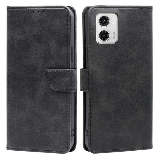 Phone Leather Case for Motorola Moto G73 5G Drop-proof Wallet Stand Phone Cover