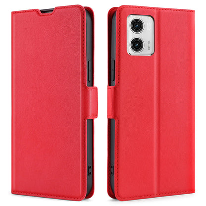 For Motorola Moto G73 5G Phone Case PU Leather Stand Card Slots Cover