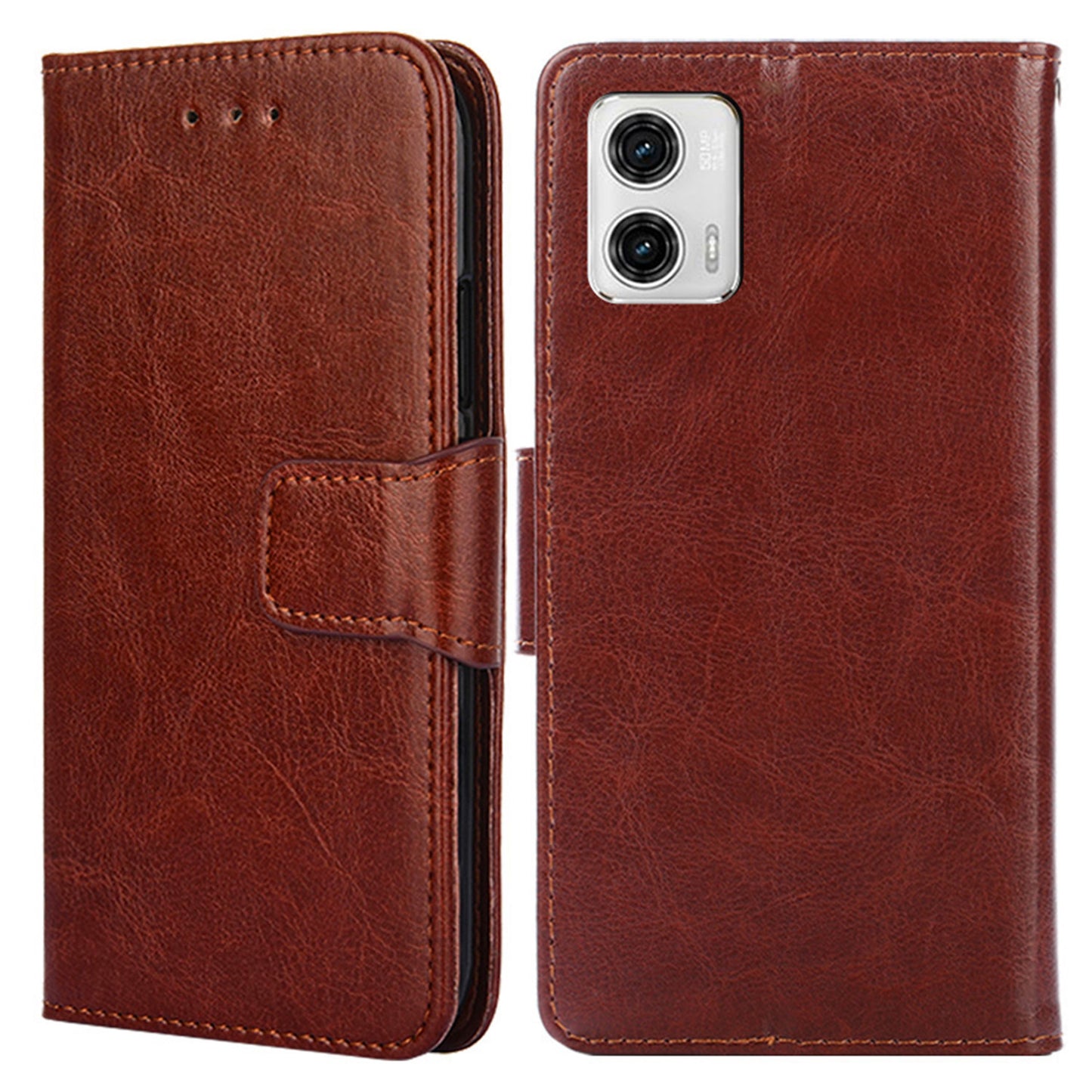 For Motorola Moto G73 5G PU Leather Phone Wallet Case Stand Protective Phone Cover