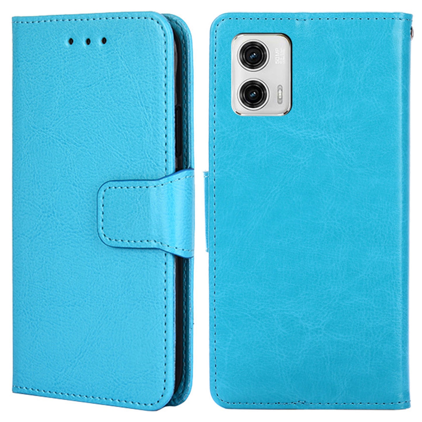 For Motorola Moto G73 5G PU Leather Phone Wallet Case Stand Protective Phone Cover