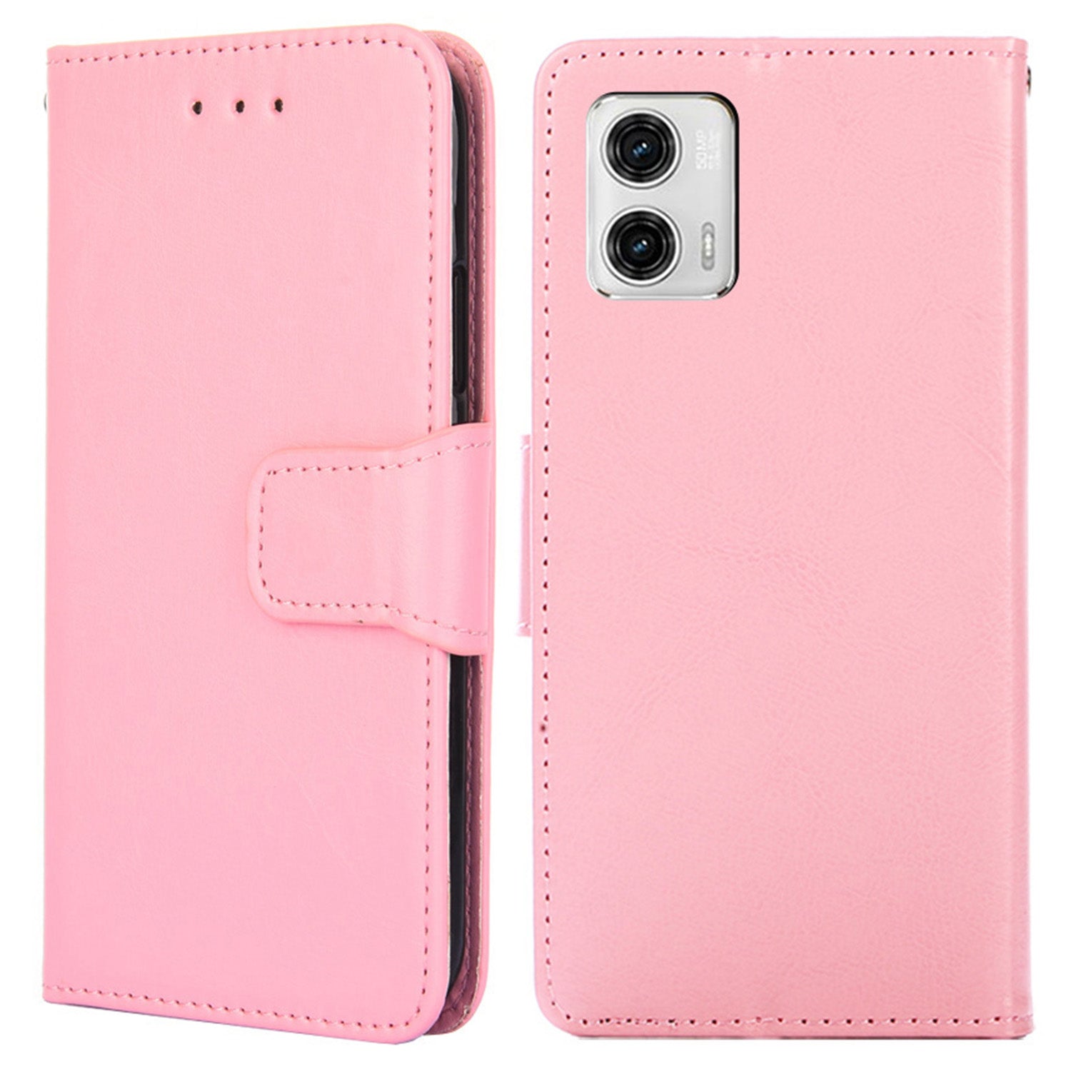 For Motorola Moto G73 5G PU Leather Phone Wallet Case Stand Protective Phone Cover