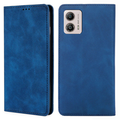 For Motorola Moto G53 5G / G13 4G / G23 4G PU Leather Flip Case with Card Holder Stand Skin-touch Phone Cover