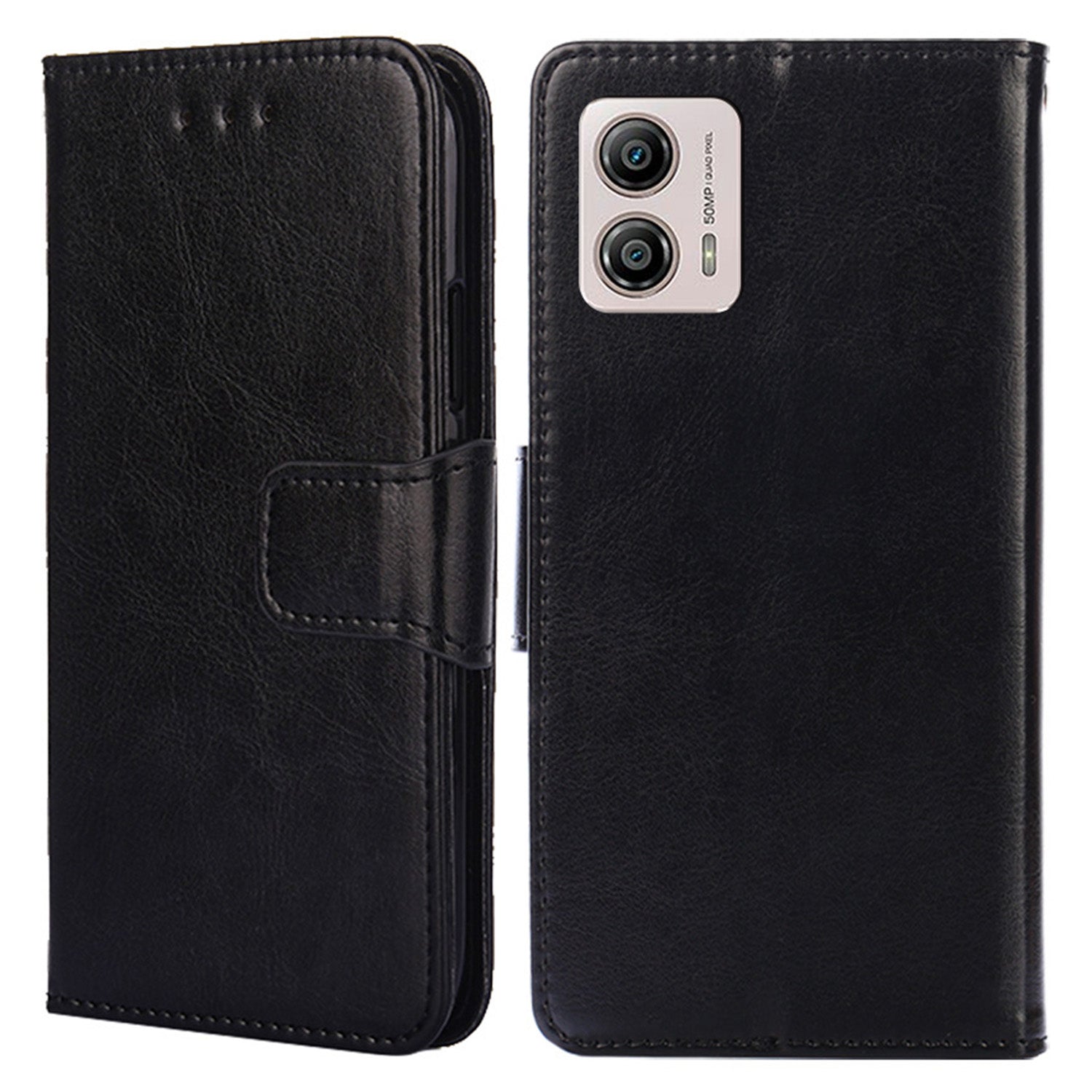 For Motorola Moto G53 5G / G23 4G / G13 4G Leather Phone Case Wallet Phone Stand Cover