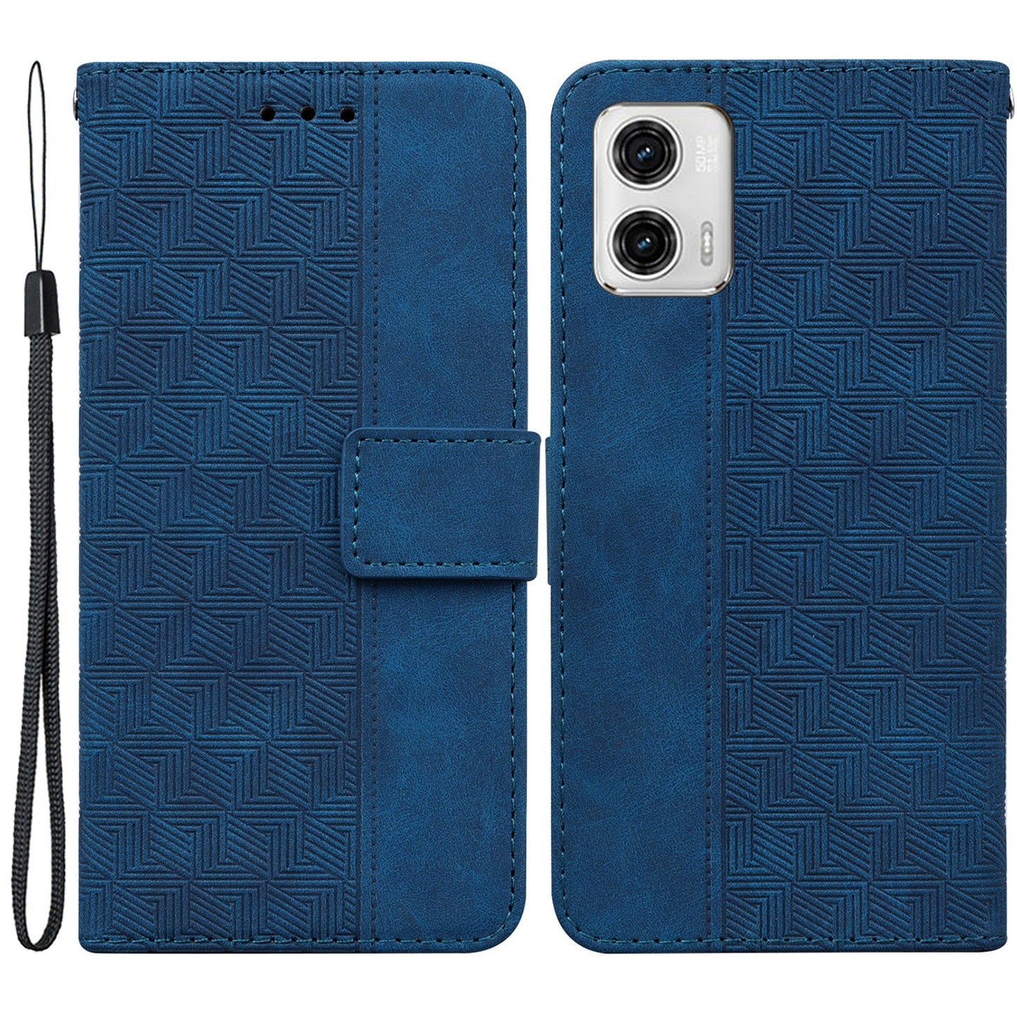 For Motorola Moto G73 5G Phone Wallet Case Stand Imprinted Leather Phone Cover