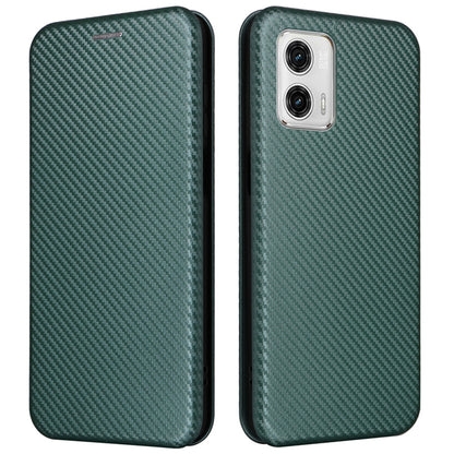 For Motorola Moto G13 4G / G23 4G / G53 5G Phone Case Card Holder Carbon Fiber Texture Leather Stand Cover