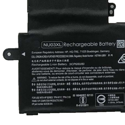 OEM 11.55V 41.7Wh 3500mAh NU03XL Battery Replacement for HP Pavilion x360 HSTNN-UB6V