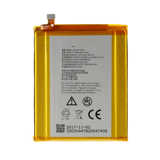 Assembly Li3940T44P8h846748 3.85V 3990mAh 15.4Wh Battery Repair Part (Without LOGO) for ZTE Max XL/N9560/Max