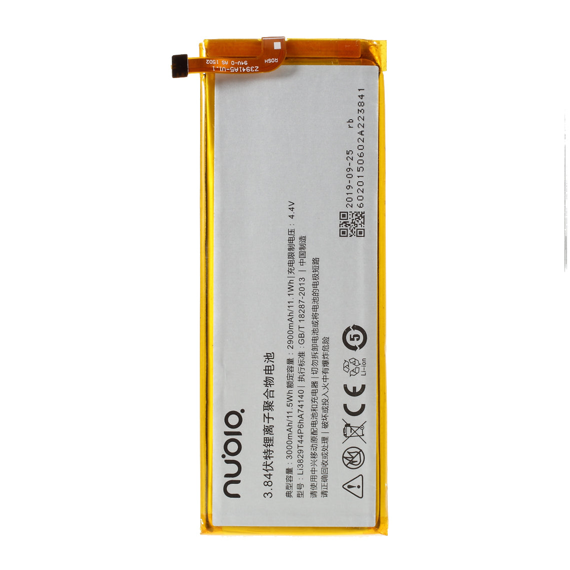 Assembly Li3829T44P6hA74140 3.84V 2900mAh 11.1Wh Battery Part for ZTE Nubia Z7 Z9 NX508J