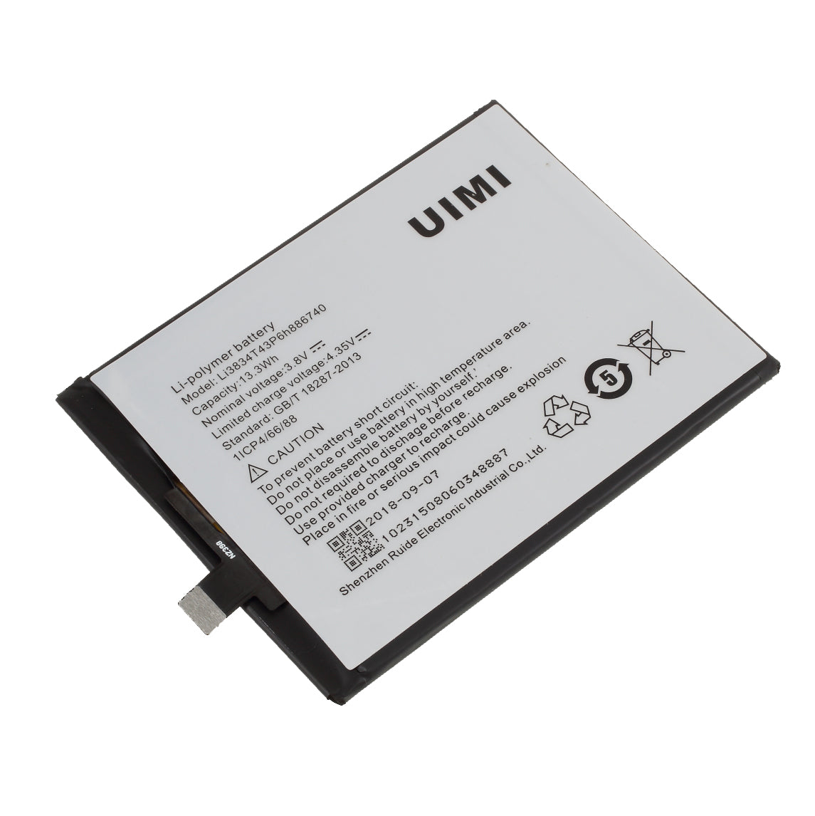 3.8V 13.3Wh Battery Repair Part for UiMi eMax iron