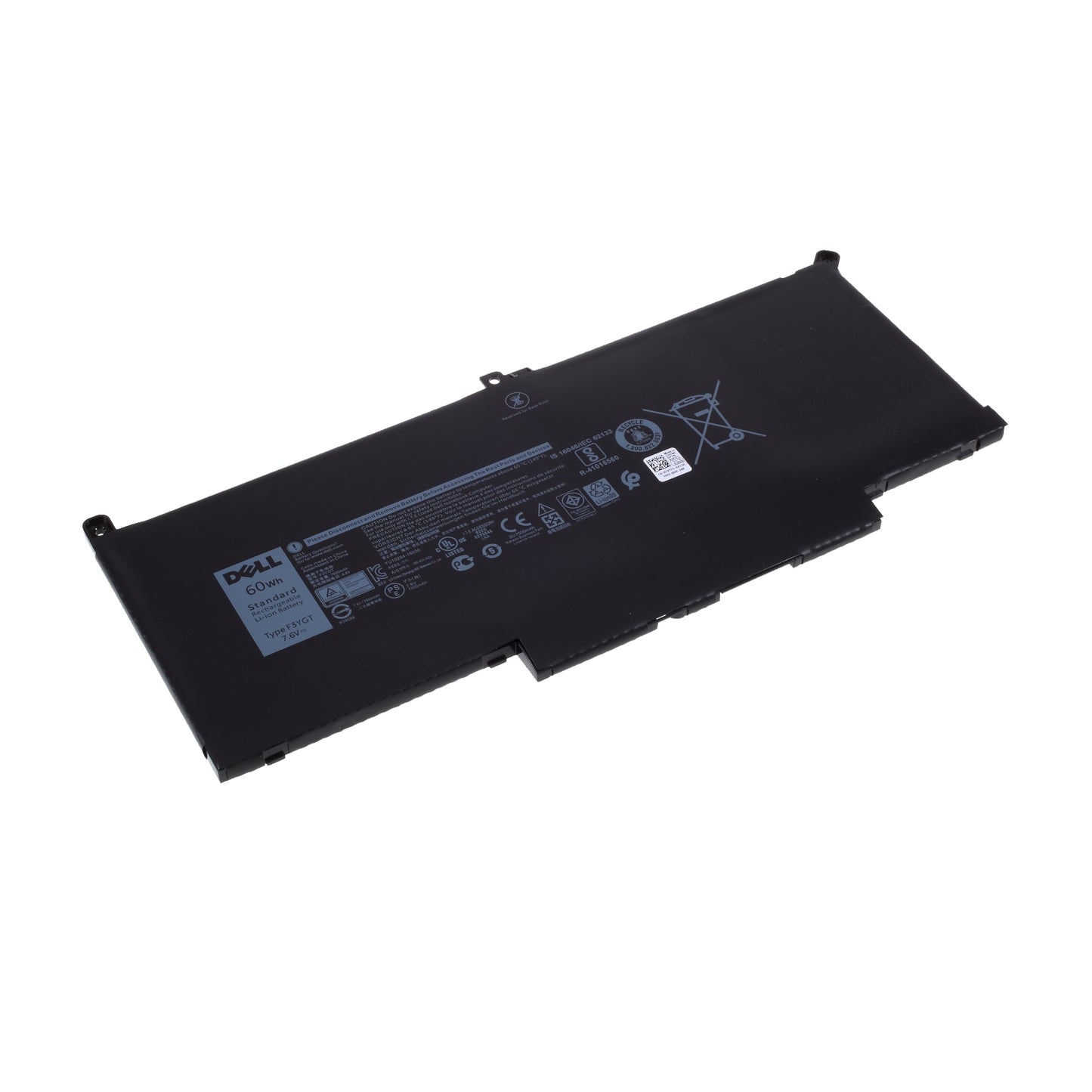 OEM F3YGT 7.6V 60Wh 7500mAh Battery Replace Part for Dell Latitude 12 7000 E7280