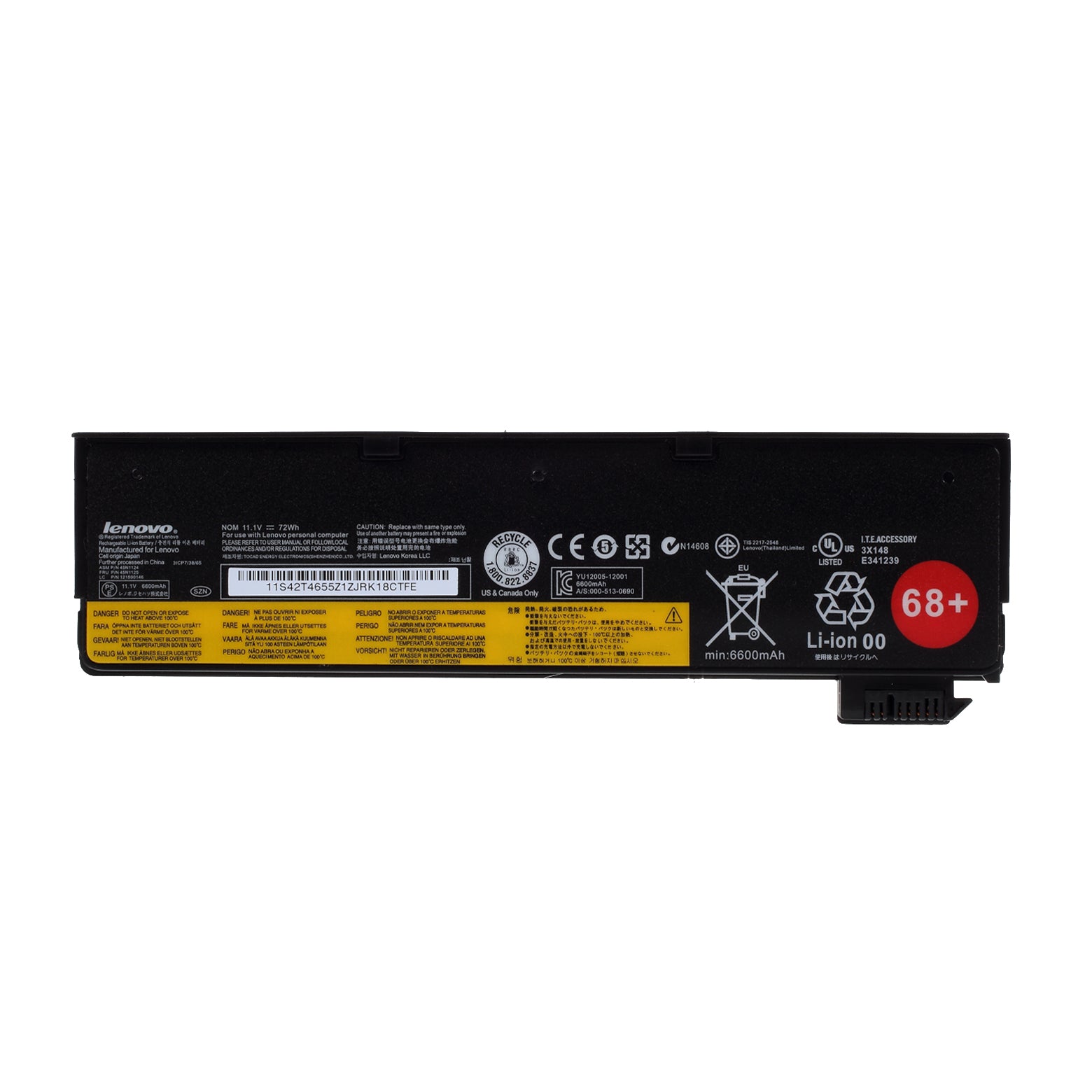 OEM 45N1124 45N1125 11.1V 72Wh 6600mAh Battery Replace Part for Lenovo ThinkPad T440 T440S X240 X240S S440 S540 X250