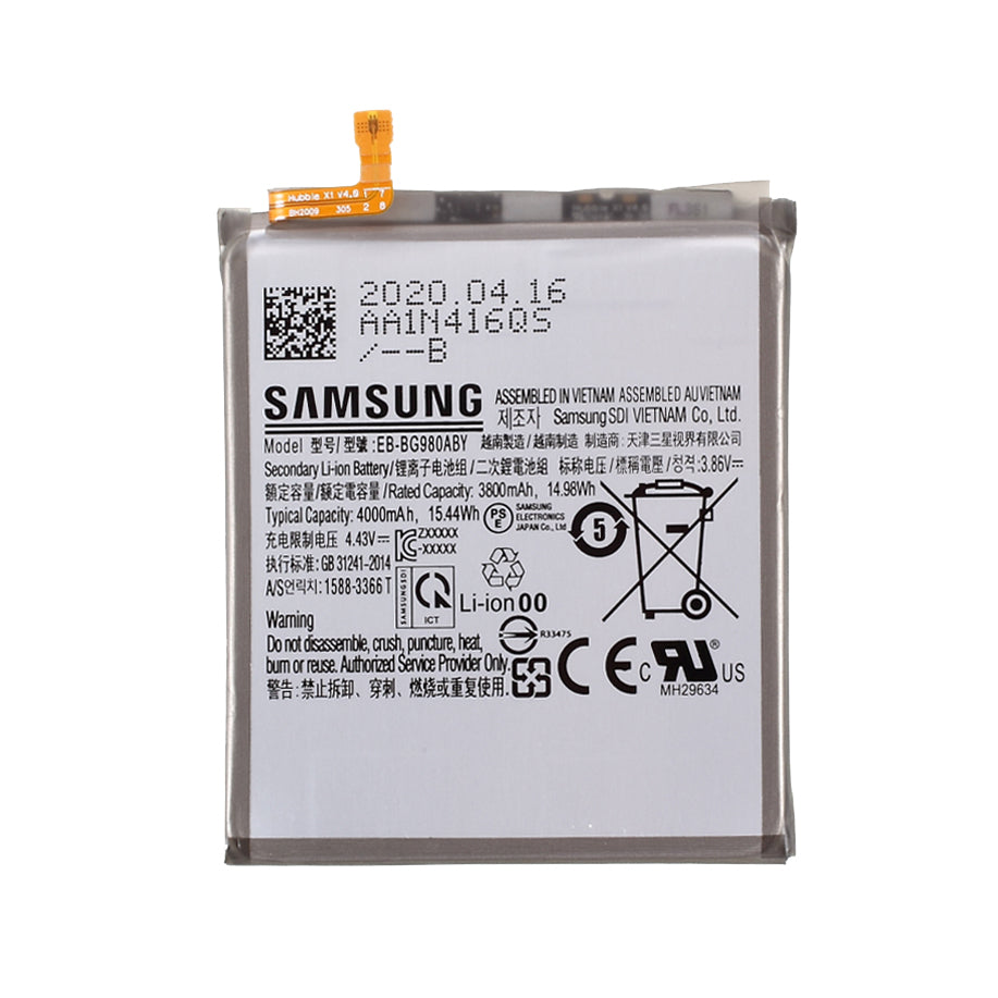 Quality 3.86V 3800mAh Battery Replace Part for Samsung Galaxy S20