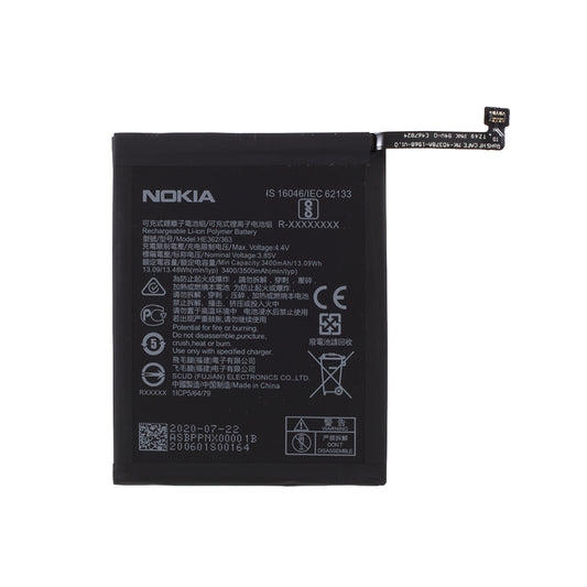 3.85V 3400mAh Battery Replacement (Encode: HE362/363) for Nokia 8.1 2018 / X7 TA-1119 TA-1128