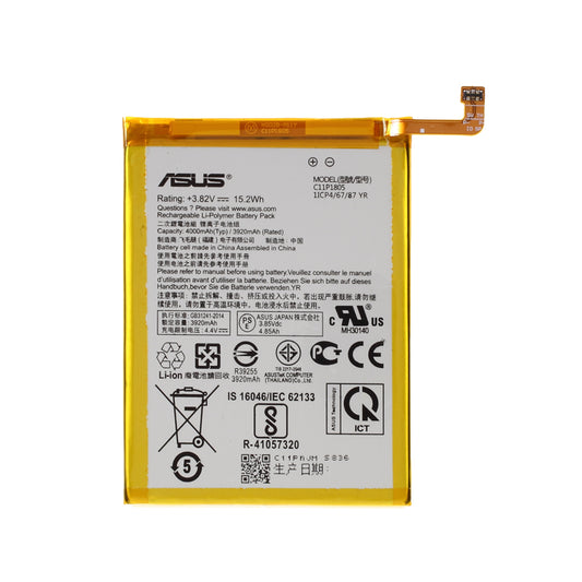 3.82V 3920mAh Battery Replacement (Encode: C11P1805) for Asus Zenfone Max (M2) ZB633KL ZB632KL