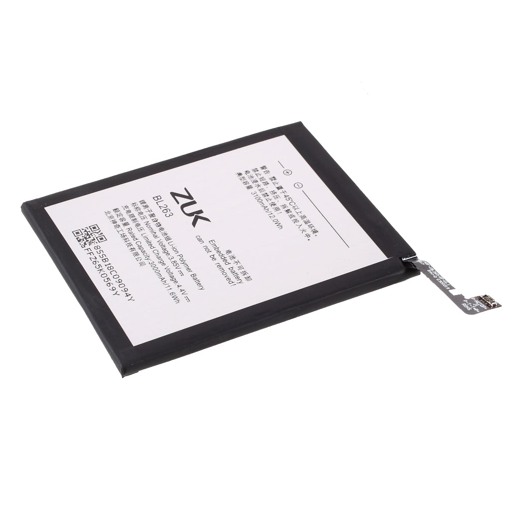 3.85V 3000mAh Battery Replacement (Encode: BL263) for Lenovo ZUK Z2 Pro