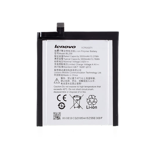 3.82V 3500mAh Battery Replacement (Encode: BL258) for Lenovo Vibe X3 X3c50/X3C70