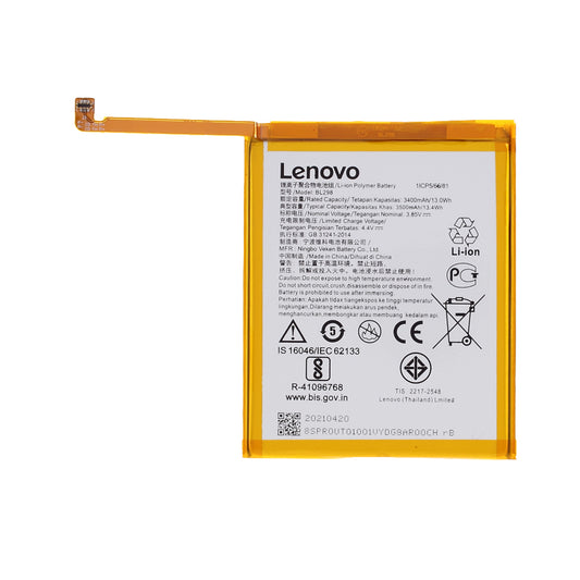 3.85V 3400mAh Battery Replacement (Encode: BL298) for Lenovo S5 Pro