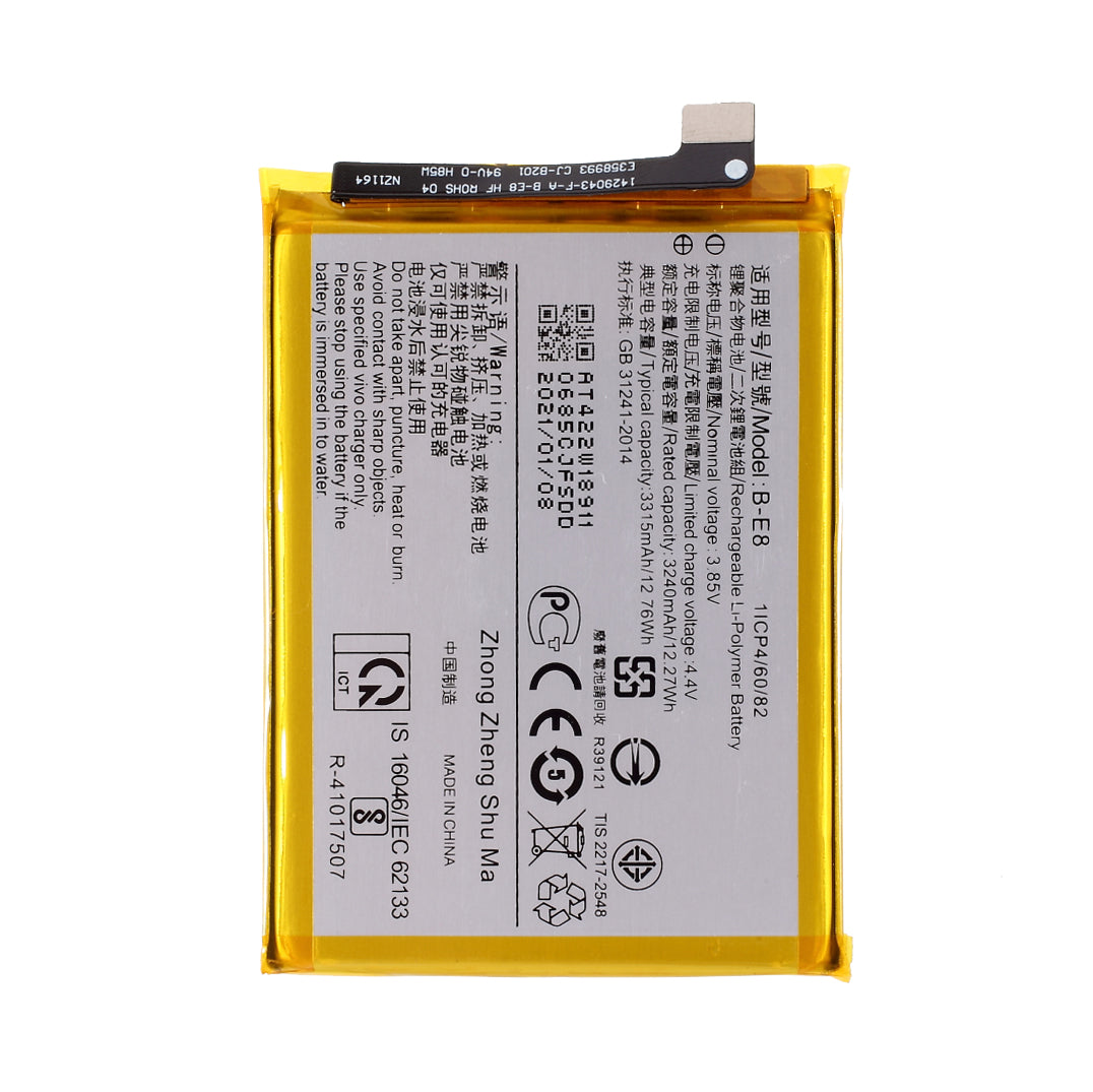 3.85V 3240mAh Battery Replacement (Encode: B-E8) (without Logo) for vivo Y97