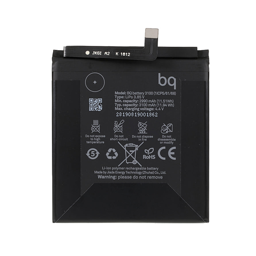 Quality 3.85V 2990mAh Battery Replace Part (Encode: BQ battery 3100) for BQ X2