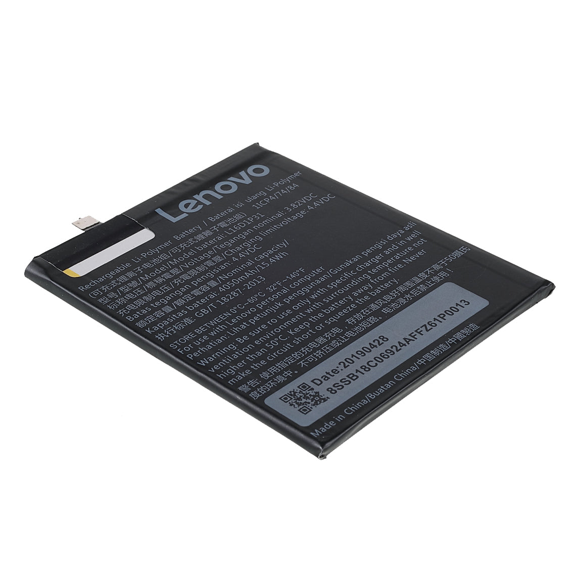 Quality 3.85V 4050mAh Battery Replace Part (Encode: L16D1P31) for Lenovo Phab2 Pro