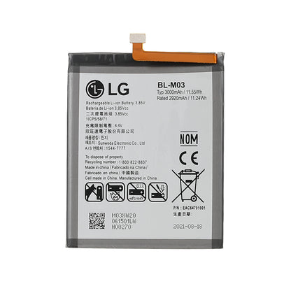 3.85V 2920mAh Battery Replacement (Encode: BL-M03) for LG K22