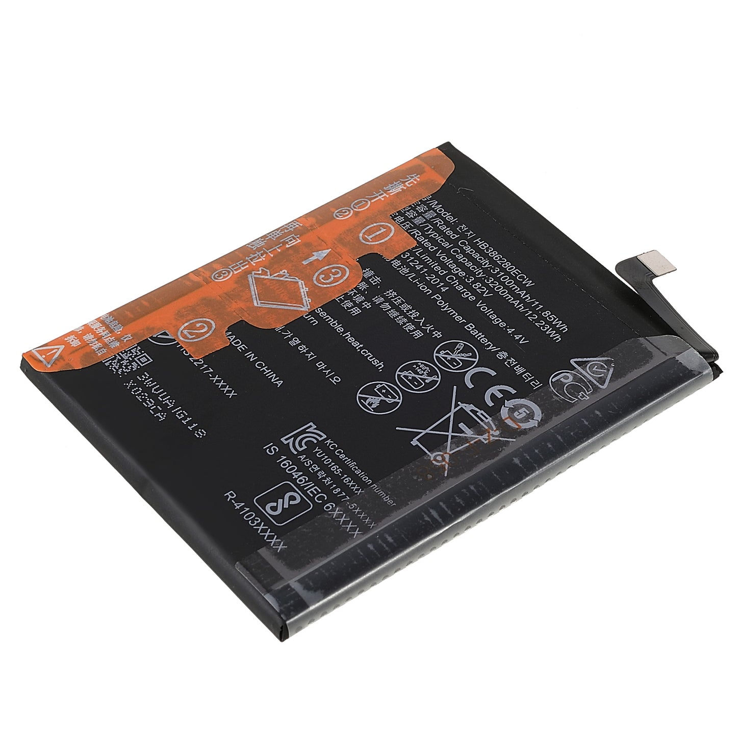 3.82V 3100mAh Battery Replacement (Encode: HB386280ECW) (without LOGO) for Huawei P10 / Honor 9 Lite / Honor 9