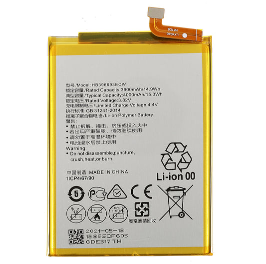 3.85V 3900mAh Battery Replacement (Encode: HB396693ECW) (without Logo) for Huawei Mate 8/Ascend Mate8