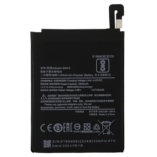 3.85V 3900mAh Battery Replacement (Encode: BN45) (without Logo) for Xiaomi Redmi Note 5/Note 5 Pro