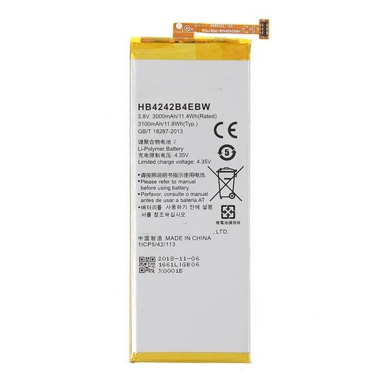 3.85V 3000mAh High Capacity Li-polymer HB4242B4EBW Replacement Battery Assembly for Huawei Honor 4X (Without Logo)