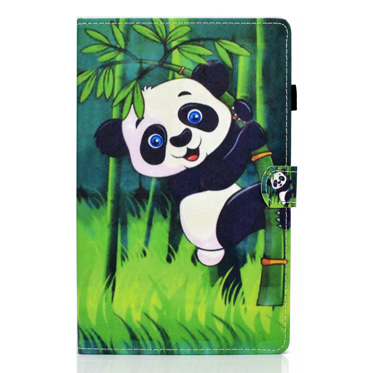 PU Leather Stand Tablet Case for Lenovo Tab M10 Plus (Gen 3), Stitching Pattern Printing Card Holder Cover