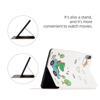 For Lenovo Pad Pro 11.5-inch Protective Case with Auto Wake/Sleep Cartoon Pattern Printed PU Leather Cover Tablet Stand Case