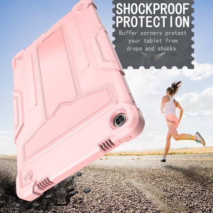 For Lenovo Tab M10 Plus (Gen 3) T-shaped Kickstand Shockproof Anti-fall PC + Silicone Tablet Case Protective Cover